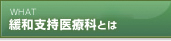 緩和支持医療科とは